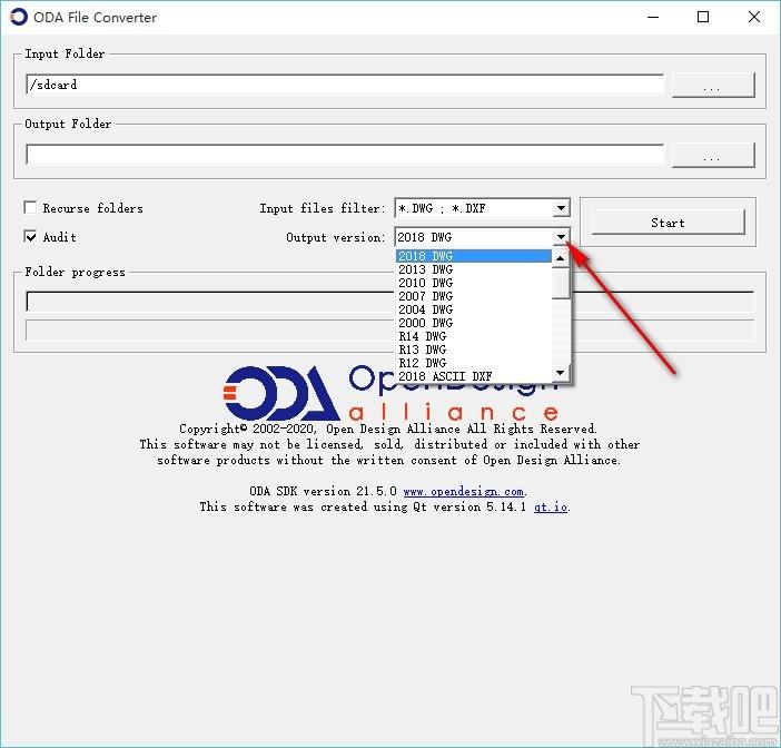 ODA File Converter下载,cad转低版本软件,cad转低版本