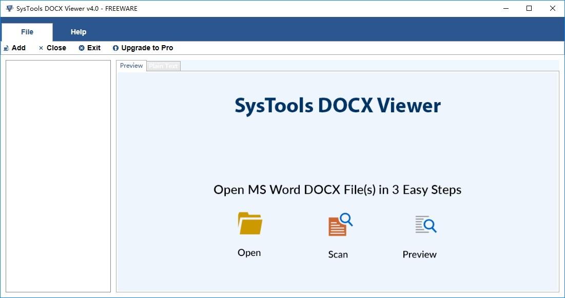 SysTools DOCX Viewer下载,DOCX文档查看器,文档恢复,文档浏览,文档管理